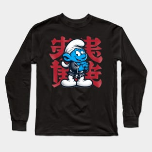 Asian Smurf Long Sleeve T-Shirt